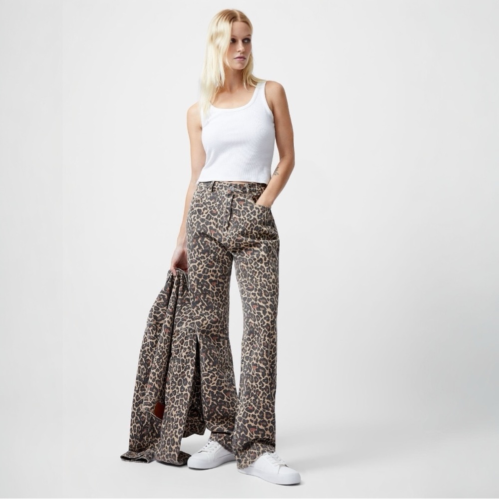 French Connection Animal Print Jeans